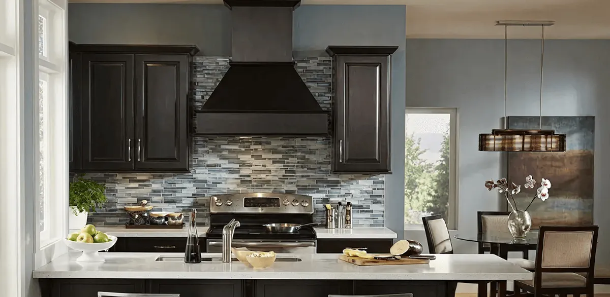 Kitchen cabinet painting and refinishing in a modern kitchen in Saint Louis, MO