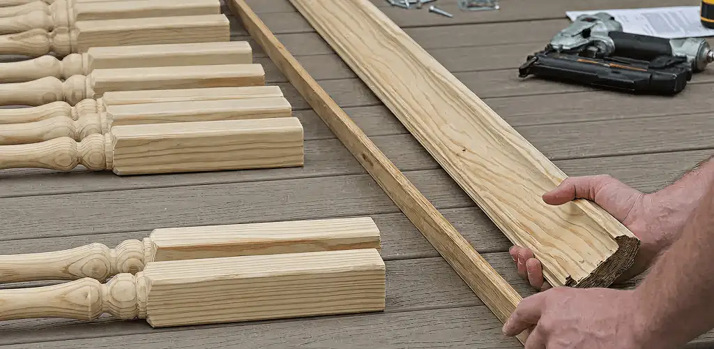 Handrail installation materials and wood components for stair rail work in Saint Louis, MO
